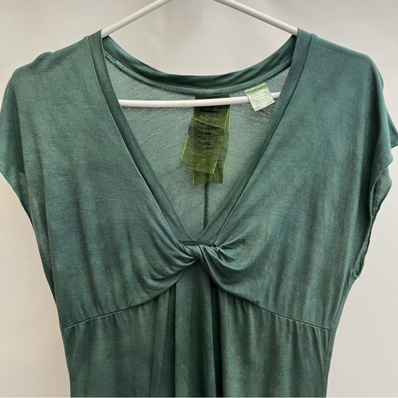 Parasuco Vintage Shirt - Silk Blend Y2K Layered Sheer Short Sleeve Blouse Large - Picture 3 of 6